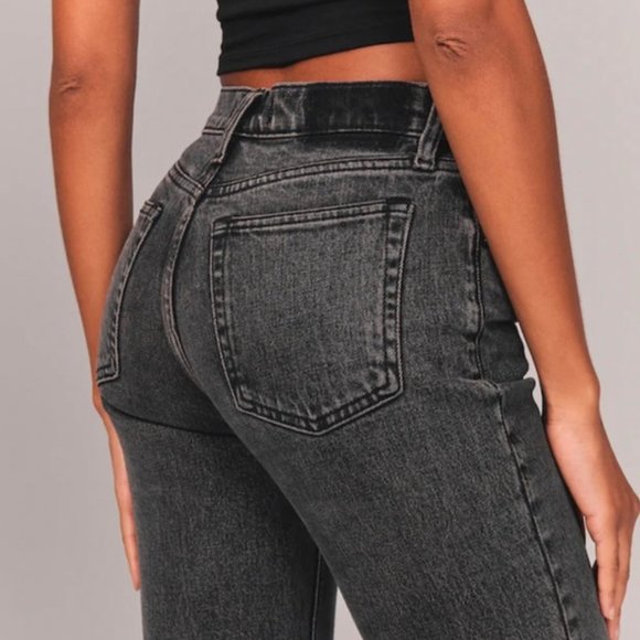 Abercrombie & Fitch Denim - A&F The Skinny High Rise Ripped Jean Grey - 30